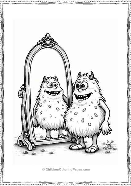 Monster Inc Monster In A Sparkly Dress Free PDF Printable