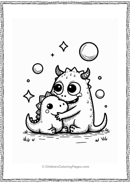 Monster Inc Pink Monster With Plush Dinosaur Toy Free PDF Printable