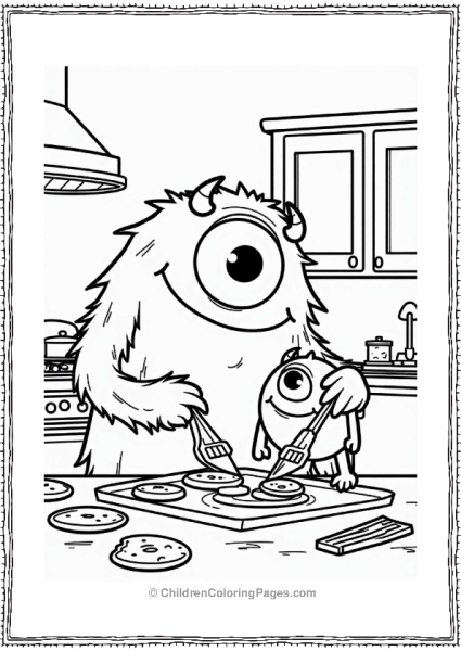 Monsters Inc Baking Cookies Free PDF Printable
