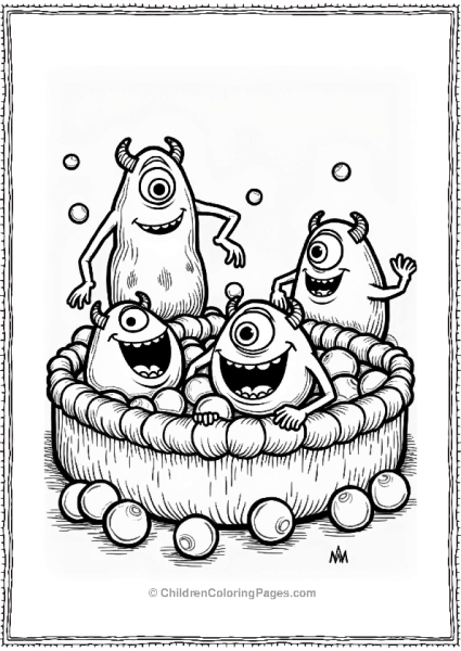 Monsters Inc Ball Pit Fun Free PDF Printable