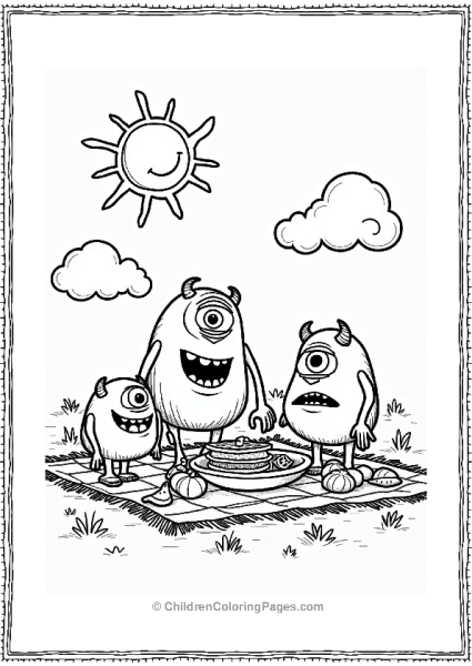 Monsters Inc Picnic Under The Sun Free PDF Printable