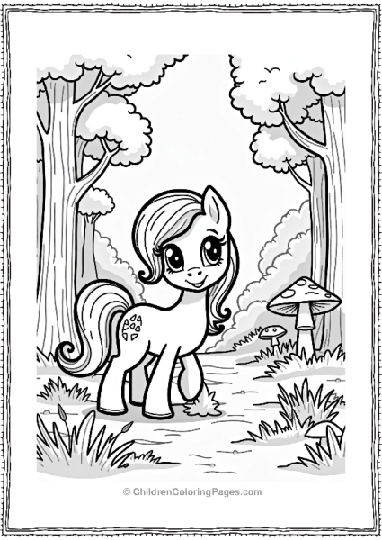 My Little Pony Fluttershy In A Magical Forest Adventure Free PDF Printable