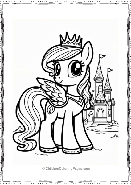 My Little Pony Pinkie Pie By The Castle Free PDF Printable