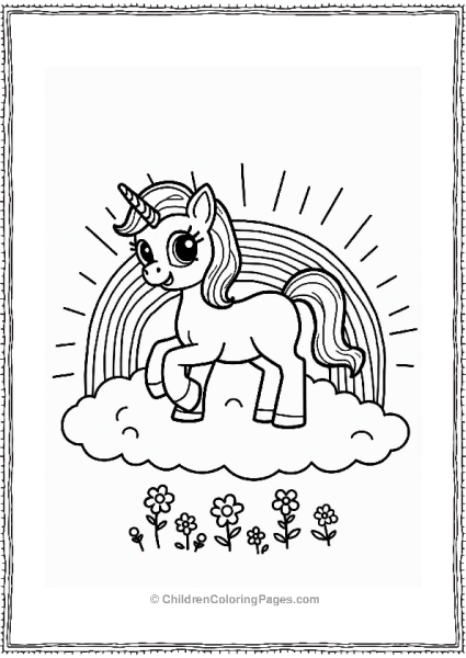 My Little Pony Princess Cadance On A Fluffy Cloud Free PDF Printable