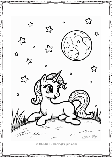 My Little Pony Princess Cadance Under A Smiling Moon Free PDF Printable