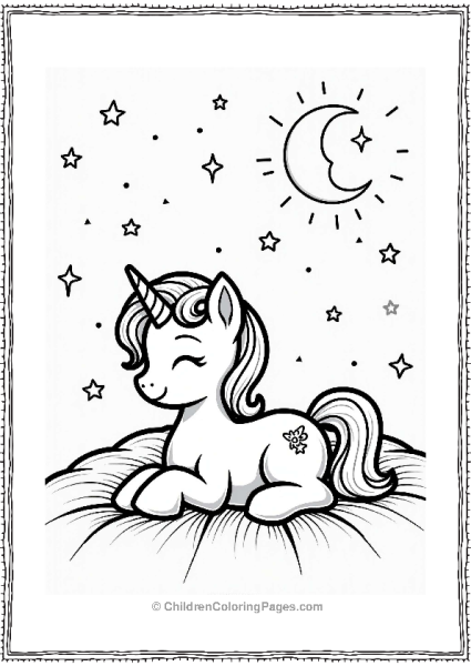 My Little Pony Princess Cadance Under A Starry Sky Free PDF Printable