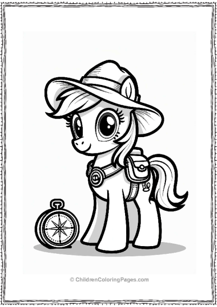 My Little Pony Rainbow Dash As An Explorer Free PDF Printable
