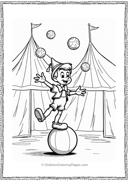 Pinocchio The Circus Performer Free PDF Printable