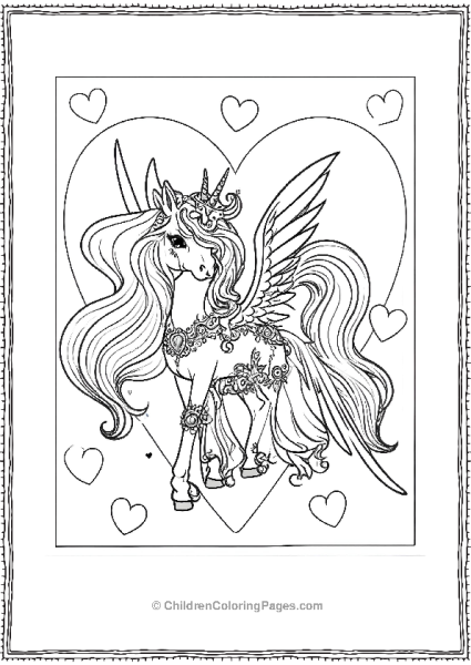 Princess Celestia With A Winged Unicorn And A Horn Free PDF Printable