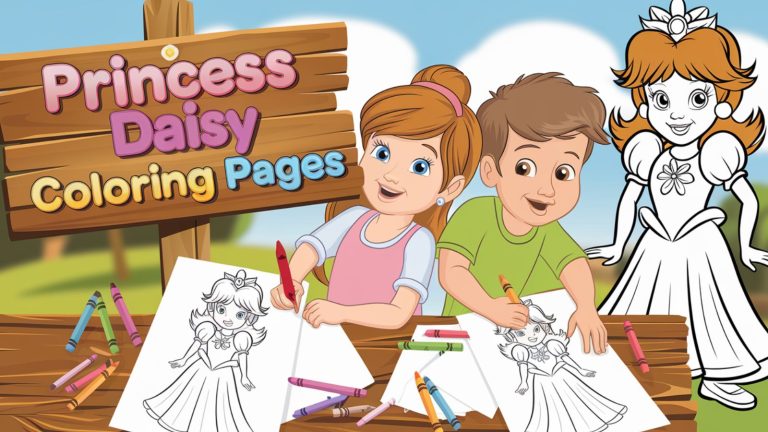 Princess Daisy Coloring Pages