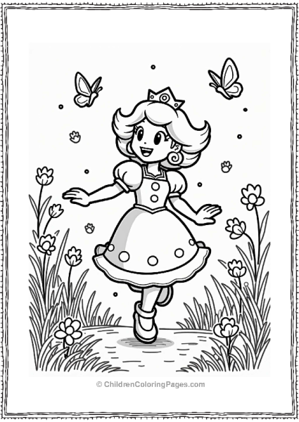 Princess Daisy Dancing In The Meadow Free PDF Printable