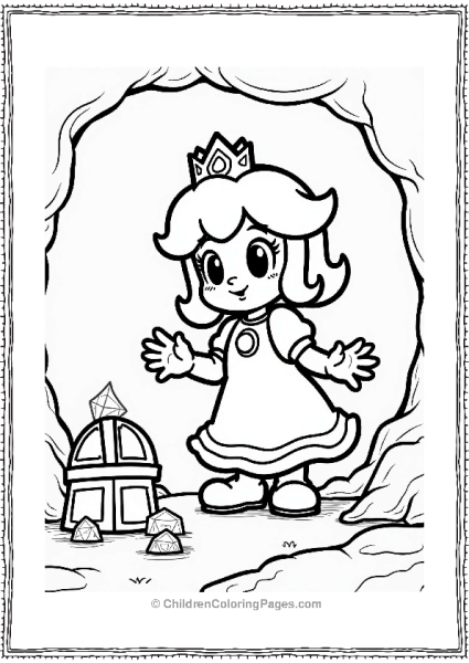 Princess Daisy In A Crystal Cave Free PDF Printable