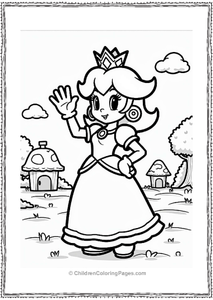 Princess Daisy In Mushroom Village Free PDF Printable