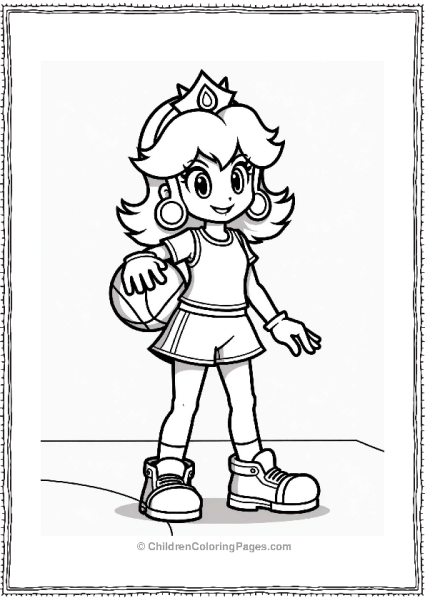 Princess Daisy In Sports Outfit Free PDF Printable