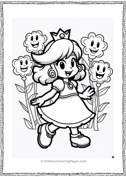 Princess Daisy In The Flower Parade Free PDF Printable