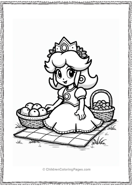 Princess Daisys Flower Crown Picnic Free PDF Printable