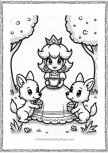 Princess Daisys Tea Party With Friends Free PDF Printable