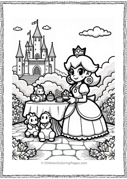 Princess Daisys Tea Party Free PDF Printable