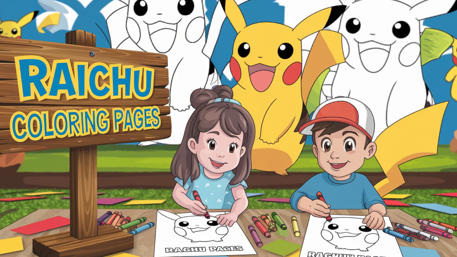 Raichu Coloring Pages – Free PDF Printables ⚡🐭🌟