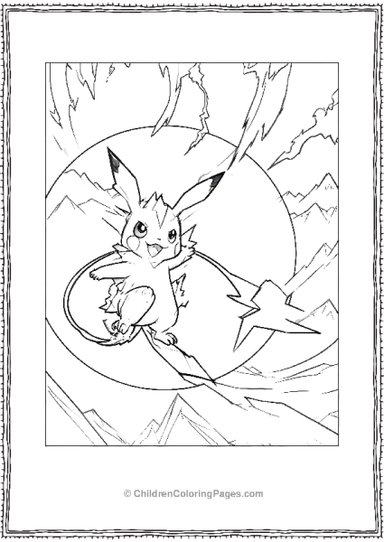 Raichu In Action Free PDF Printable