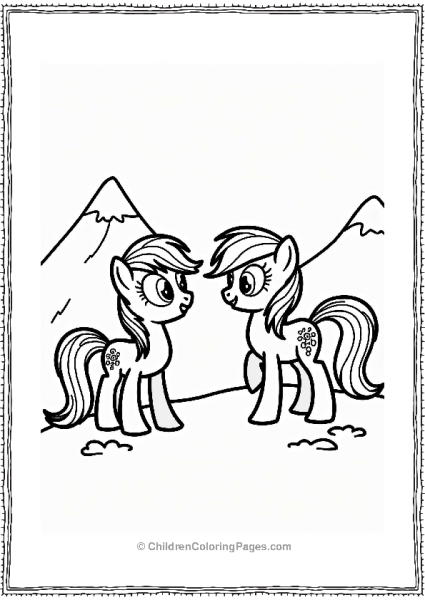 Rainbow Dash And Spike High Five Free PDF Printable