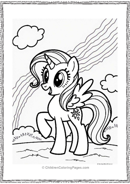Rainbow Dash And The Rainbow Storm Free PDF Printable