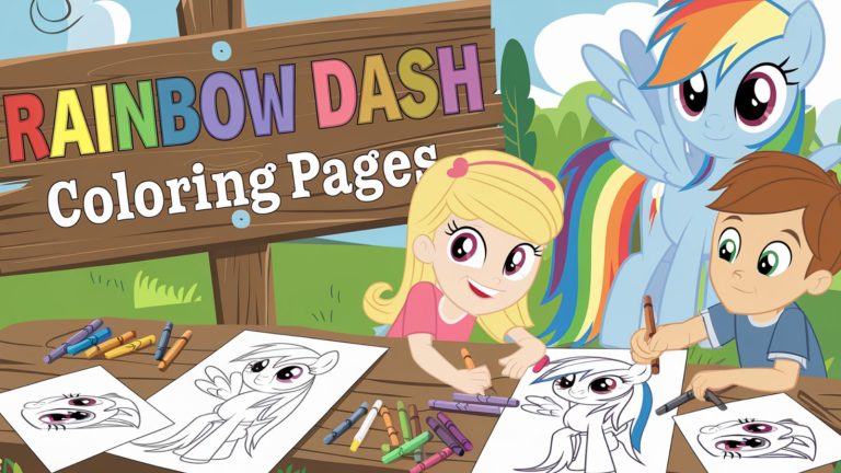 Rainbow Dash Coloring Pages