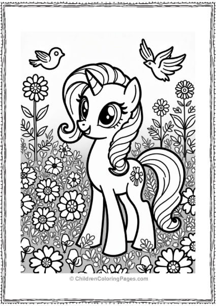 Rarity In A Colorful Garden Free PDF Printable