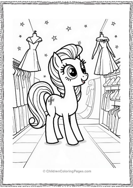 Rarity In A Dreamy Dress Shop Free PDF Printable