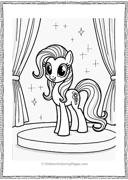 Rarity On A Fashion Show Stage Free PDF Printable