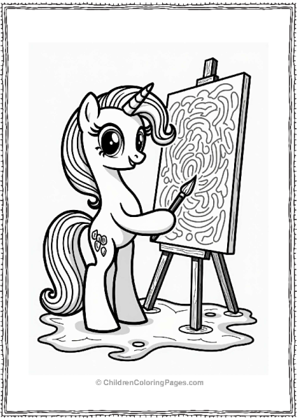 Rarity Painting An Abstract Canvas Free PDF Printable