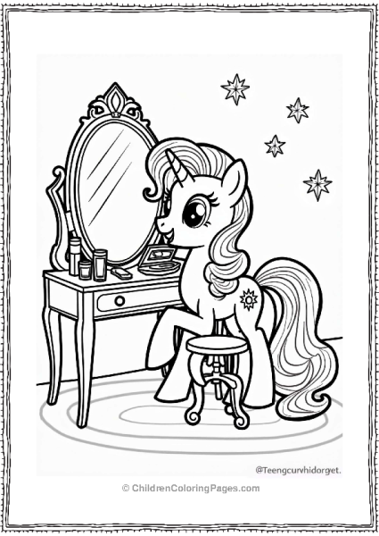 Rarity Preparing For The Gala Free PDF Printable