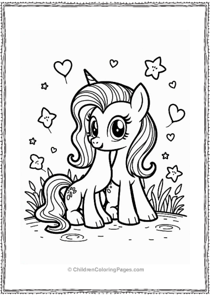 Rarity With A Colorful Unicorn Free PDF Printable