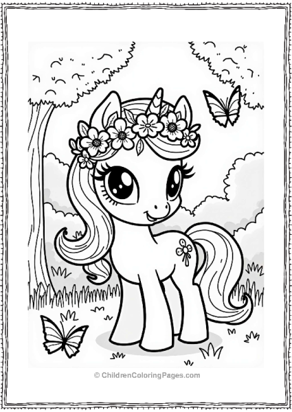 Rarity With A Flower Crown At The Spa Free PDF Printable