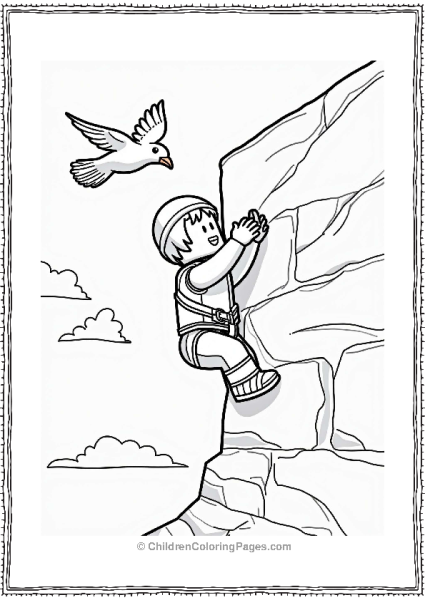 Roblox Character Climbing A Rock Wall Free PDF Printable