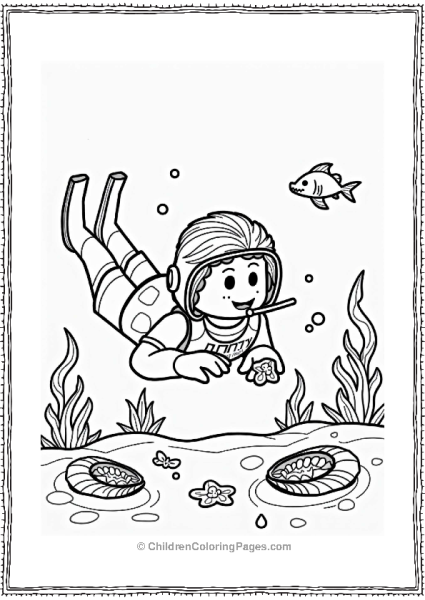 Roblox Character Diving For Pearls Free PDF Printable