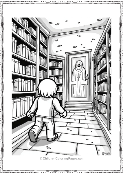 Roblox Character In A Haunted Library Free PDF Printable