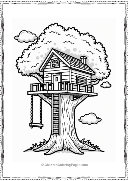 Roblox Colorful Treehouse In A Large Tree Free PDF Printable