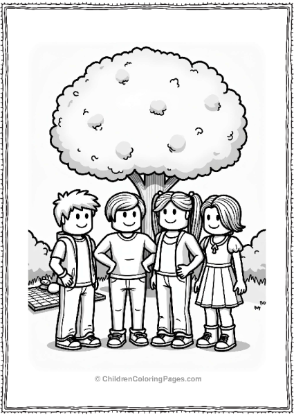 Roblox Friends In The Park Free PDF Printable