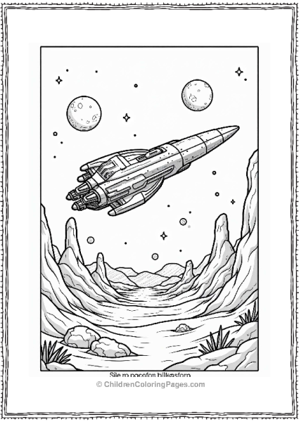 Roblox Futuristic Spaceship On An Alien Planet Free PDF Printable