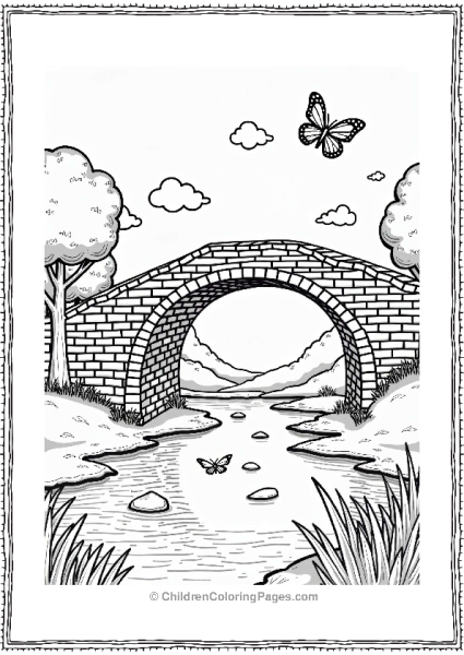 Roblox Rainbow Bridge Over Sparkling River Free PDF Printable