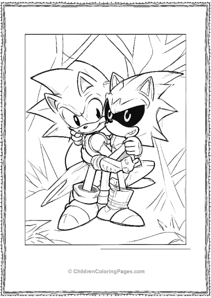 Sonic The Hedgehog And Metal Sonic Free PDF Printable