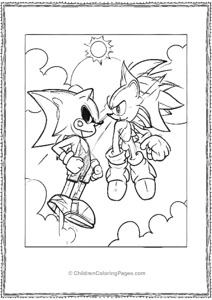 Sonic With Metal Sonic Free PDF Printable