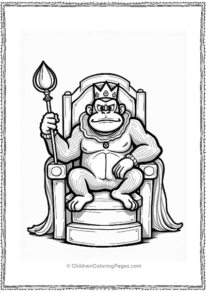 Super Smash Bros Donkey Kong As A King Free PDF Printable