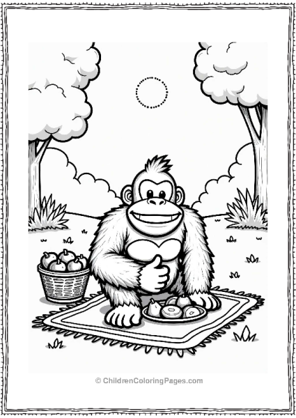 Super Smash Bros Donkey Kong’s Summer Picnic Free PDF Printable