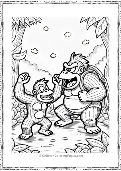 Super Smash Bros Donkey Kong Vs King K Rool Showdown Free PDF Printable