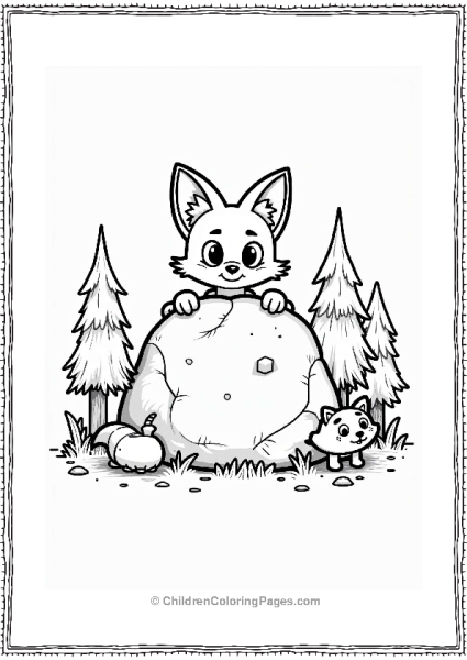 Super Smash Bros Fox McCloud In A Forest Scene Free PDF Printable