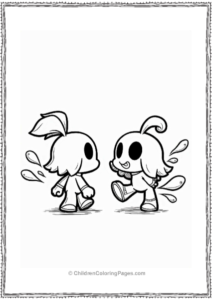 Super Smash Bros Inkling Boy Vs Inkling Girl Standoff Free PDF Printable