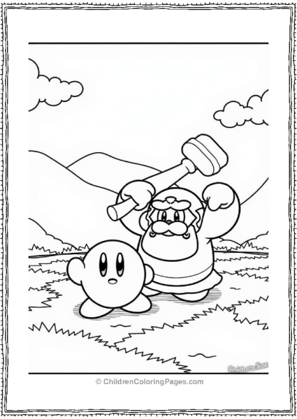 Super Smash Bros Kirby Vs King Dedede Showdown Free PDF Printable