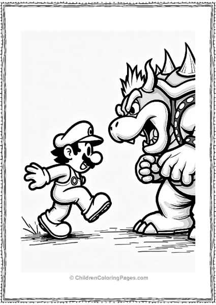 Super Smash Bros Mario Vs Bowser Showdown Free PDF Printable